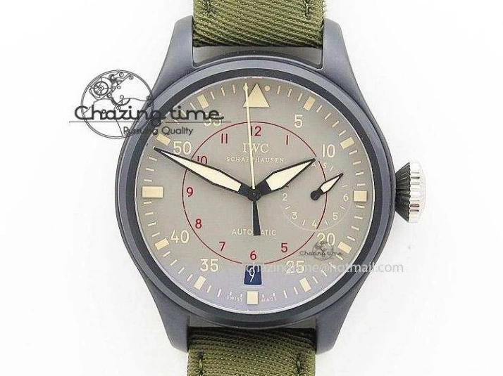 MIROTIME 0105 Reliable Big Pilot “Markus Buhler” IW5003 Turbine V6F Best Edition Blue Dial On Leather Strap A 7324